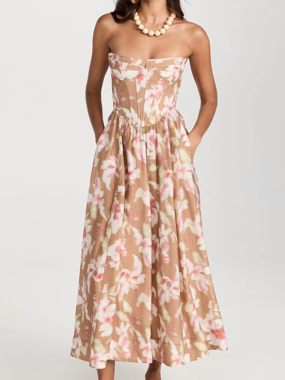 Bardot Lola Corset Midi Dress